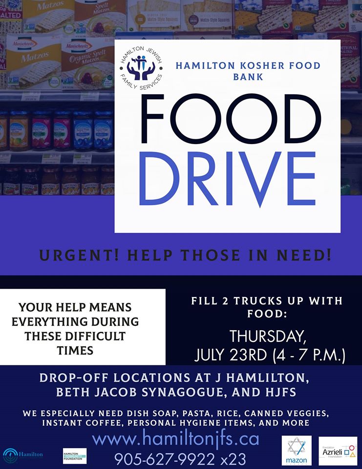 HJFS Kosher Food Drive