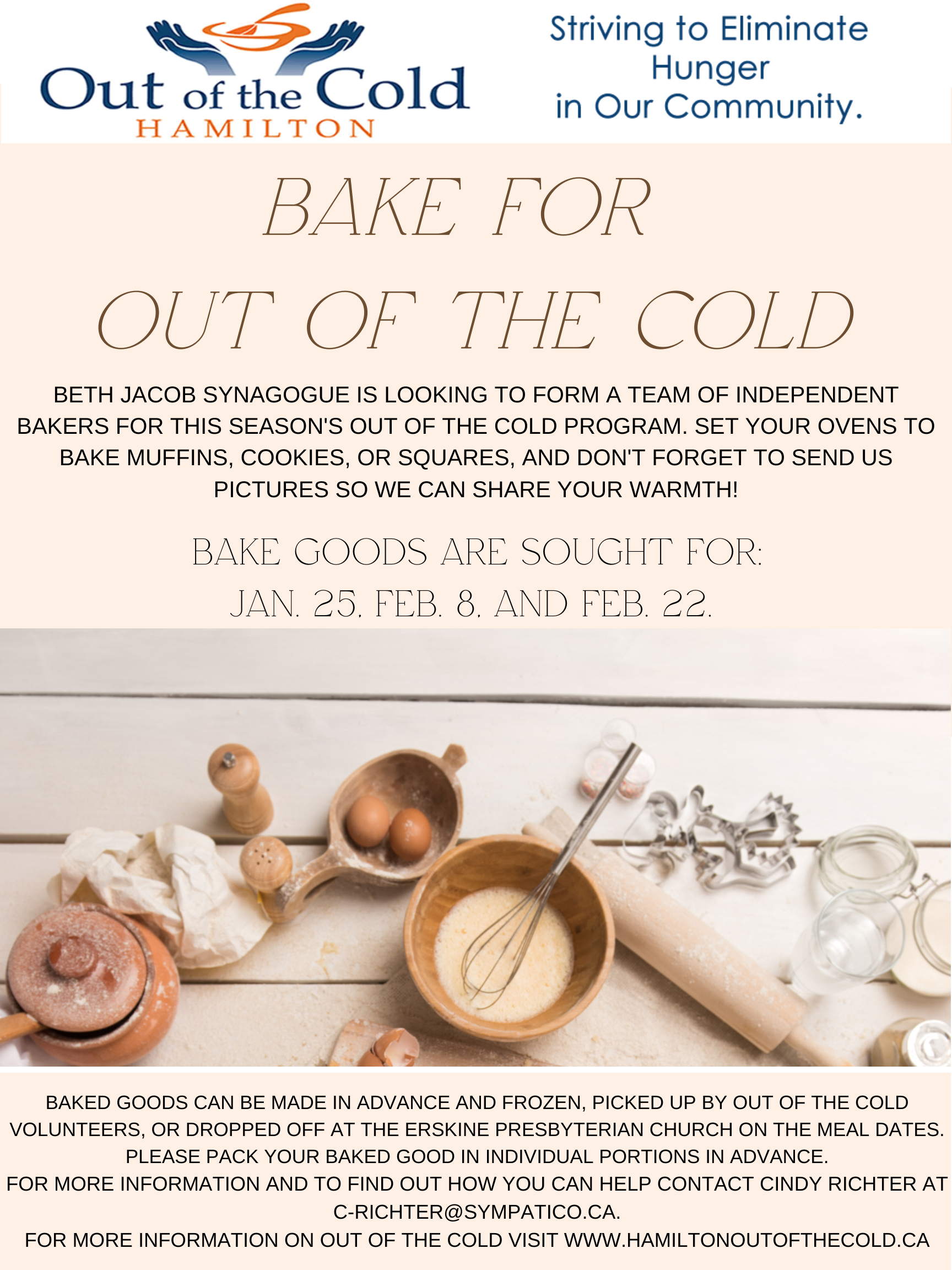 Bake for Out of the Cold