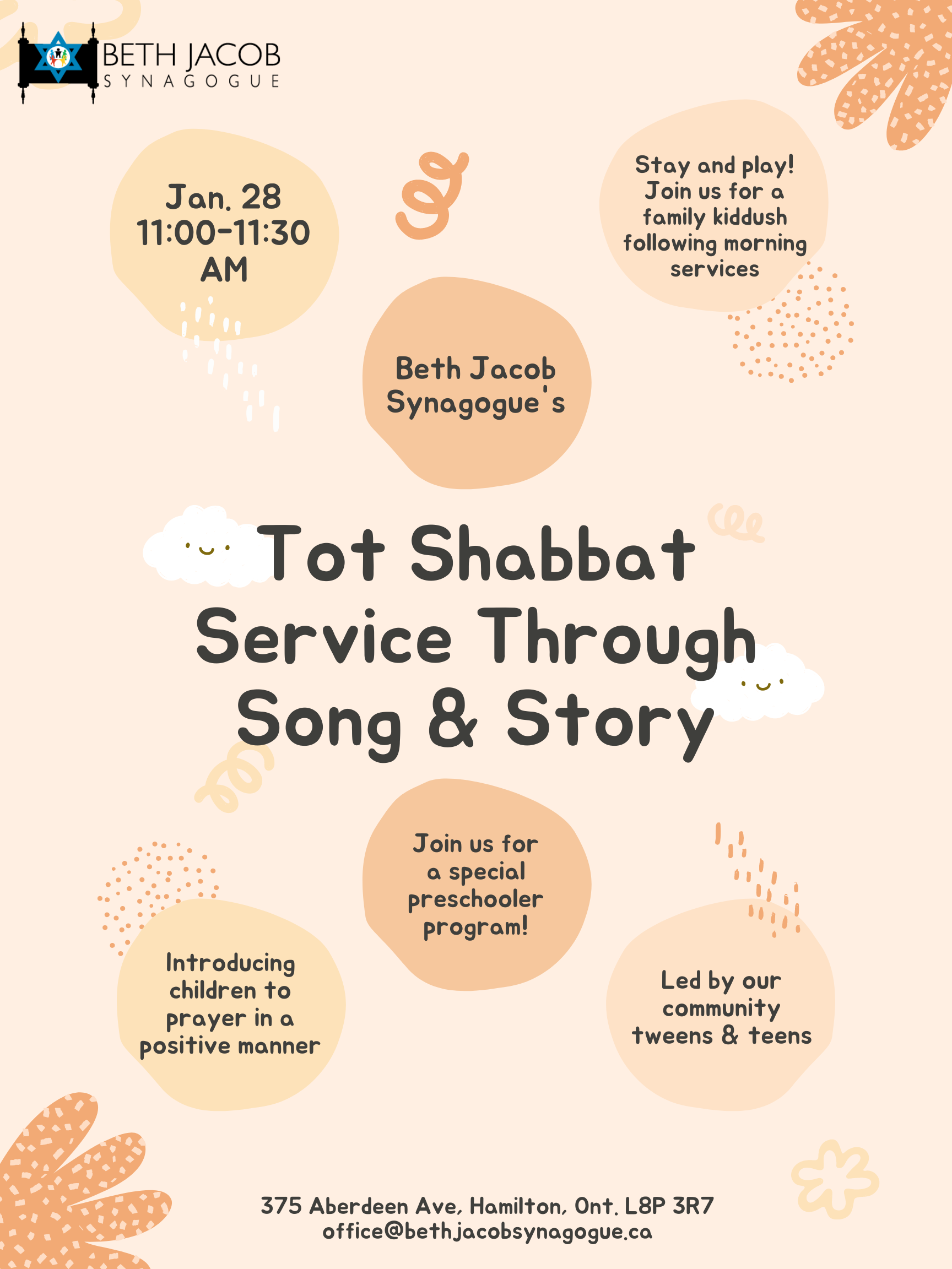 Tot Shabbat Service Through Song & Story