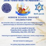 Hebrew School Shavout Celebration!